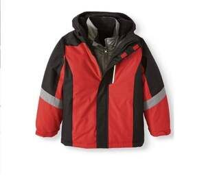 Swiss Tech Parka Size 3XL Red Black Hooded Winter Jacket
